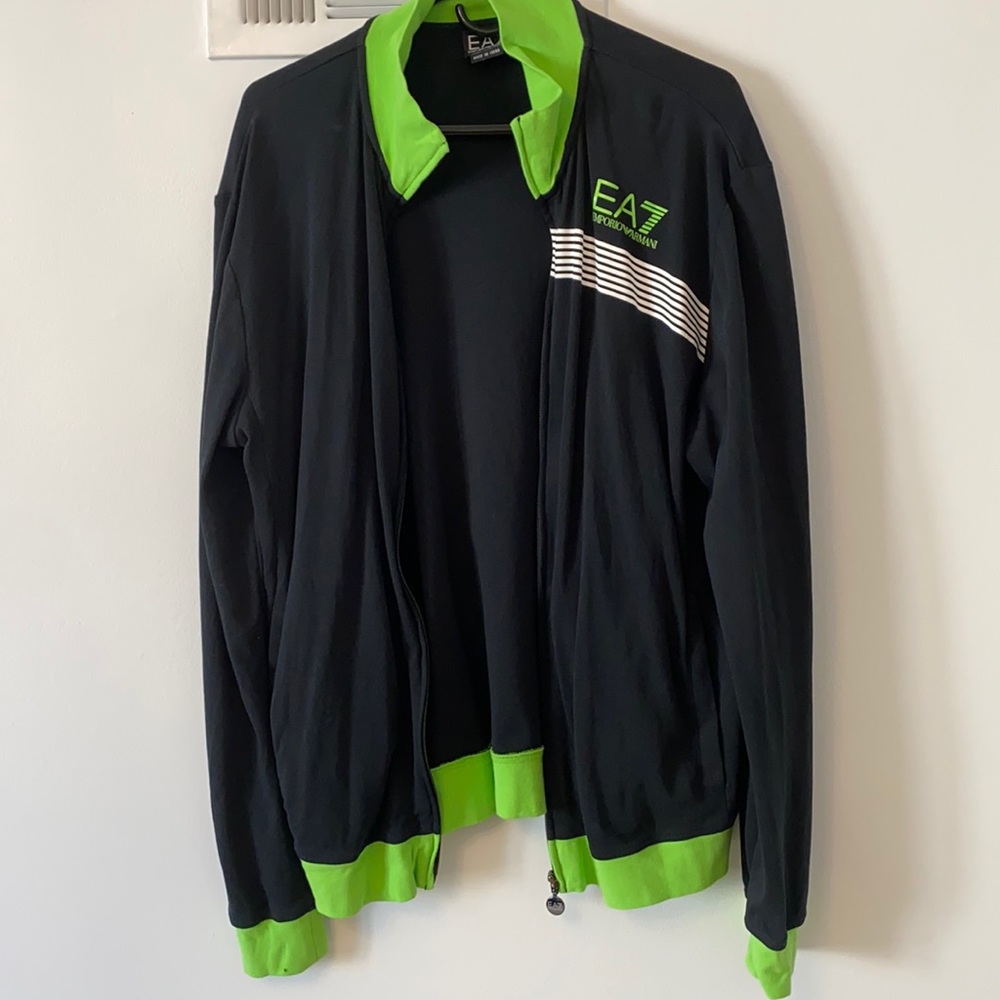 Armani hoodie zip up